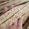 FYJDI 98.4 Feet 3 Strand Corn Husk Leaf Braid Rope 0.39 Inch Width Braid Straw Rope Handwoven Natural Straw Braiding Trim Material for Hat, Basket Making, DIY Craft Accessories view 2