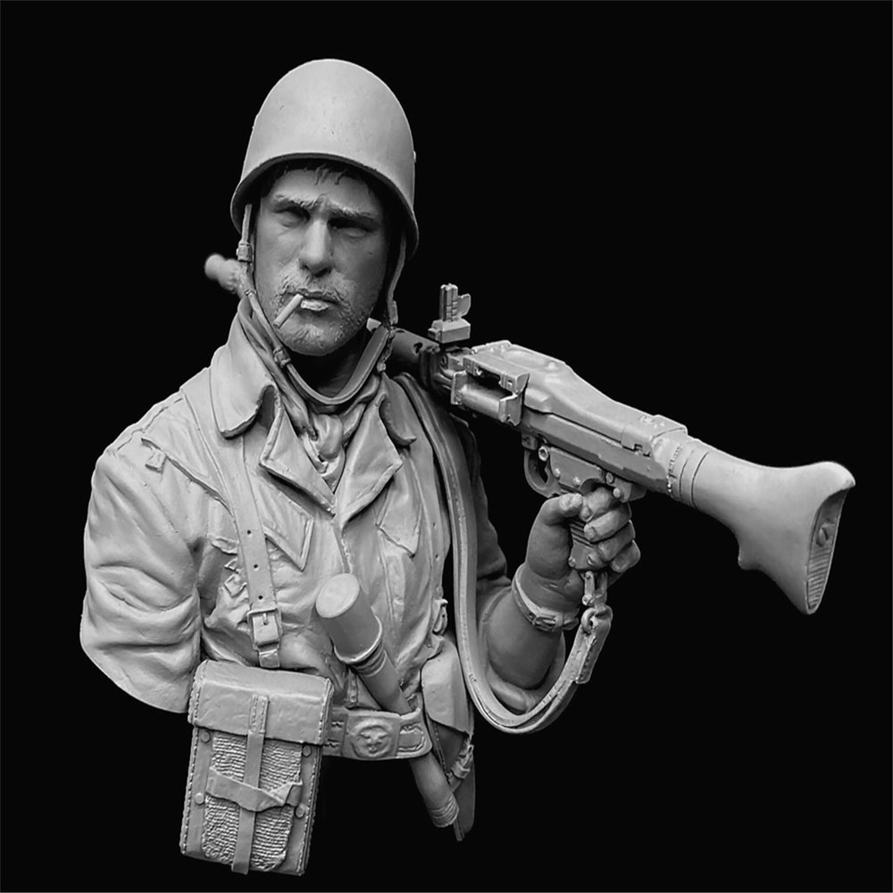 Bhowsa 1/10 WWII German Soldier Resin Bust Model Kit Unpainted and Unassembled //i7f5w58