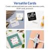 Avery Printable Square Rounded Corners Business Cards, Sure Feed Technology, 2.5" x 2.5", Textured Matte White, Print-To-The-Edge Capability, Laser & Inkjet Compatible, 90 Total view 4