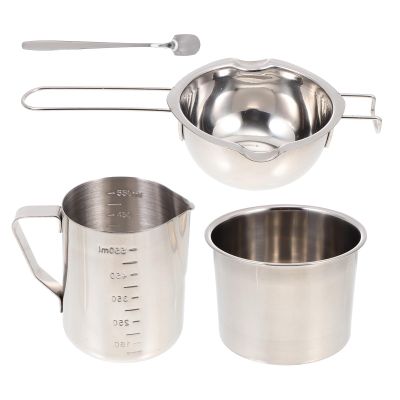 OHPHCALL Candle Making Kit Stainless Steel DIY Candle Supplies with Wax Pot and Wax Cup Tools Use Materials at Home
