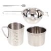 OHPHCALL Candle Making Kit Stainless Steel DIY Candle Supplies with Wax Pot and Wax Cup Tools Use Materials at Home view 1