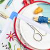 MOKKHNB Portable Clip Embroidery Frame Lightweight Square Cross Stitch Hoop for Quilting Needlepoint Silk-Painting DIY Craft Tool with PVC Material Random Color view 3