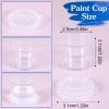 20PCS 10ml Empty Paint Pots, Clear Paint Cups with Lids, Plastic Small Containers with Lids for DIY Craft, Painting, Nail Art, Beads Classrooms, Schools and Art Festivals view 2