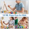 20PCS 10ml Empty Paint Pots, Clear Paint Cups with Lids, Plastic Small Containers with Lids for DIY Craft, Painting, Nail Art, Beads Classrooms, Schools and Art Festivals view 4