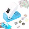 Stamp Paper Punch, Portable Lever Action Craft Punch for Paper Crafting Scrapbooking DIY Crafts (A) view 1