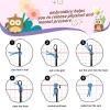 Rabbit Latch Hook Pillow Kits Pillow Cover Pattern Printed Canvas Knitted Hooking Pillowcase Cushion with Zipper Crafts Crochet Home Decor DIY Kits 17x17 inch(s-65) view 4