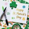 AHANDMAKER 5 Styles St. Patrick's Day Egg Stamps, St. Patrick's Elements Mini Wooden Rubber Stamp Unique Designs Egg Drawing Stamps for Eggs Famers and Chicken Owners Scrapbooking (No Ink Include) view 4