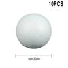 10 Pcs White Foam Balls, Polystyrene Balls, Craft Foam Balls for Art Crafts, DIY, Household, School Projects and Party Decorations (3.54 inch) view 2