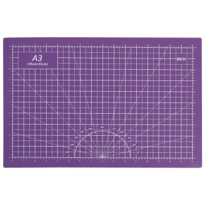 MUELODSIC Double-sided Self-healing Cutting Mat PVC Crafting Cutting Pad with Scale Markings for Sewing Paper and Fabric Protection
