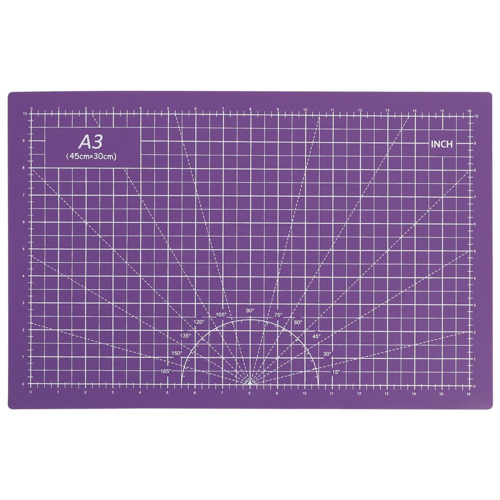 MUELODSIC Double-sided Self-healing Cutting Mat PVC Crafting Cutting Pad with Scale Markings for Sewing Paper and Fabric Protection