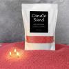 MTLEE Candle Sand 3.3 lb DIY Pearled Candle Making Kit Included 20 Pcs Wicks and Refillable Beaded Wax Sand Beaded Wax Gift with Wicks Self Extinguish for Home Wedding Party Women (Red) view 1