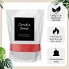 MTLEE Candle Sand 3.3 lb DIY Pearled Candle Making Kit Included 20 Pcs Wicks and Refillable Beaded Wax Sand Beaded Wax Gift with Wicks Self Extinguish for Home Wedding Party Women (Red) view 2