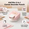 Yosoo Health Gear Corner Rounder Punch, 3 in 1 Paper Cutter, R4 R7 R10mm Blades, Lever Handle, for Home Office and Photo Trimming view 3