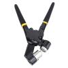 Hand Press Plier Snap Button Fastener, Portable Handheld Metal Press Snaps Fastener Tool with 500 Sets Eyelet Supplies, 10mm Punching Diameter for Fabric, Banners, Belts view 2