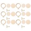 MUELODSIC 20 Sets Mini Wooden Embroidery Hoops DIY Decorative Pendant Charms for Necklace Crafting Jewelry Making Materials view 1