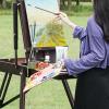 COOLHIYA 2Pcs Cotton Oil Painting Panels Artist Drawing Boards Canvas Boards for Painting and Sketching Texture Easy to Use Tool view 3