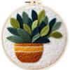 CaptainCrafts Needle Felting Kit, Wool Felt Supplies, Embroidery Hoops, Wool Painting Tools Needle Felting Starter Kit for DIY Decoration (Green Plants) view 1