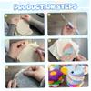 Lawnrden Punch Needle Kit for Beginners|Christmas Punch Needle Coaster Kit, Xmas Design Embroidery with Tools for Adult Beginner DIY Craft Supplies view 3