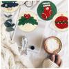 Lawnrden Punch Needle Kit for Beginners|Christmas Punch Needle Coaster Kit, Xmas Design Embroidery with Tools for Adult Beginner DIY Craft Supplies view 4
