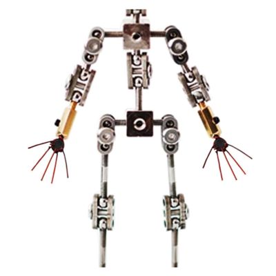 HYZHANHONG 12-20CM Stop Motion Armature Kit- DIY Animated Figure Model Armature Kit for Stop Motion Animation & Clay Maker(with 2 Hand &1*Head),17CM