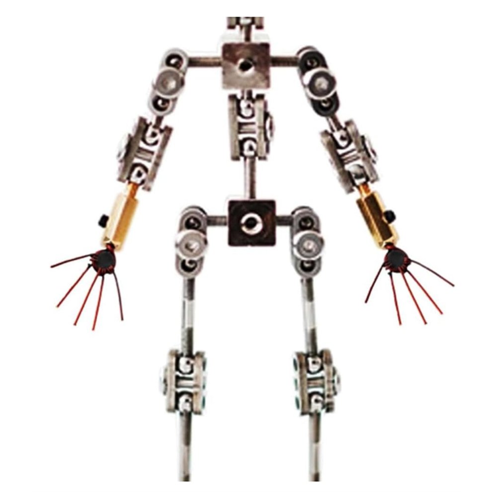 HYZHANHONG 12-20CM Stop Motion Armature Kit- DIY Animated Figure Model Armature Kit for Stop Motion Animation & Clay Maker(with 2 Hand &1*Head),17CM