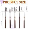 5 Pcs Pinstriping Brush Professional Travel Art Paintbrushes High Performance Striping Brushes Detail Script Liner Paint Brush Scroll Sword Dagger Brushes for Oil Painting Miniature Art Craft Projects view 2