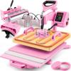 15x15 Heat Press Machine for T Shirts with 30oz Tumbler Press 8-in-1 Slide Out Easy Loading Heat Transfer with Dual-Tube Heating & 4-Zone PID Temp Controller for Quick & Even Heat on Hat Cap Mug Plate view 1