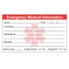 Emergency Medical Information ID Card Pack of 5 Emergency Contact ID Cards for Wallet Phone Pocket Handbags view 3