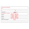 Emergency Medical Information ID Card Pack of 5 Emergency Contact ID Cards for Wallet Phone Pocket Handbags view 4