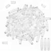 100 PCS Plastic Keychain Clip, Acrylic Keychain Connector Snap Tabs Clear Keychains Clips Keychains Attachment for Credit Card Office DIY Craft Jewelry Making Accessories view 1