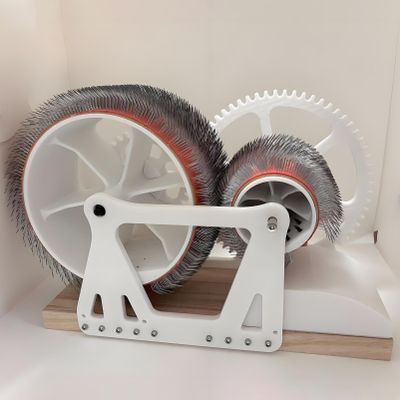Zocxielr Manual Wool Carding Machine, Wool Felt Drum Carder, Hand Crank Wool Blending Board, Fast Color Mixing Combing Spinning (White)