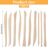 10 Pcs Clay Smoothing Tool, 6 Inch Clay Tools Sculpting for Polymer, Ceramic & Pottery, Carving, Detailing & Smoothing, Professional Sculpture Kit view 2