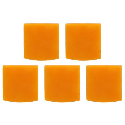 Qiilu Beeswax Block for Candle Making,5PCS Yellow Finely Purified Beeswax for Polishing Leather and Furniture Maintenance