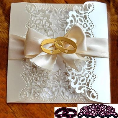 Die Cuts for Card Making,Wedding Rings Metal Cutting Dies Scrapbooking Stamps Craft Embossing Stencil 14.8x5.2cm
