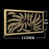 2 Pack Copper Etching Stencils for Model Painting, Vintage DIY Craft Templates for 1/35 Scale Models, 5 Styles (135x74mm, 100x52mm, 135x83mm, 68x33mm, 115x62mm) view 3