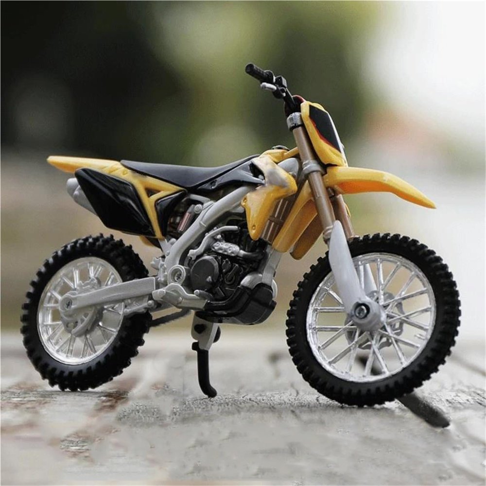 MAKUTU Scale Motorcycle Model Motorcycle Model 1:18 for Suzuki RM-Z450 RM Z450 Ornaments Gifts Die Cast Vehicles Collectible
