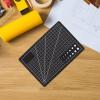 LALAFINA A5 Double-Sided Quilting Cutting Mat and Rotary Craft Cutting Board for Sewing, Clay, and Scrapbooking, Black PVC Work Mat for Precision Hobby Projects view 4