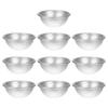 FUOYLOO 10Pcs DIY Aluminum Alloy Semicircular Bath Bomb Molds 5.8X2.8Cm Salt Ball Crafting Mold for Home Bath Bomb Making and Soap Crafting view 1