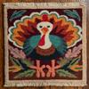 DIY Latch Hook Rug Kit Turkey and Candle Easy for Beginners Crochet Yarn Hook and Latch Tapestry Mat Cushion Craft Set for Home Decor 40x60cm-2 view 1