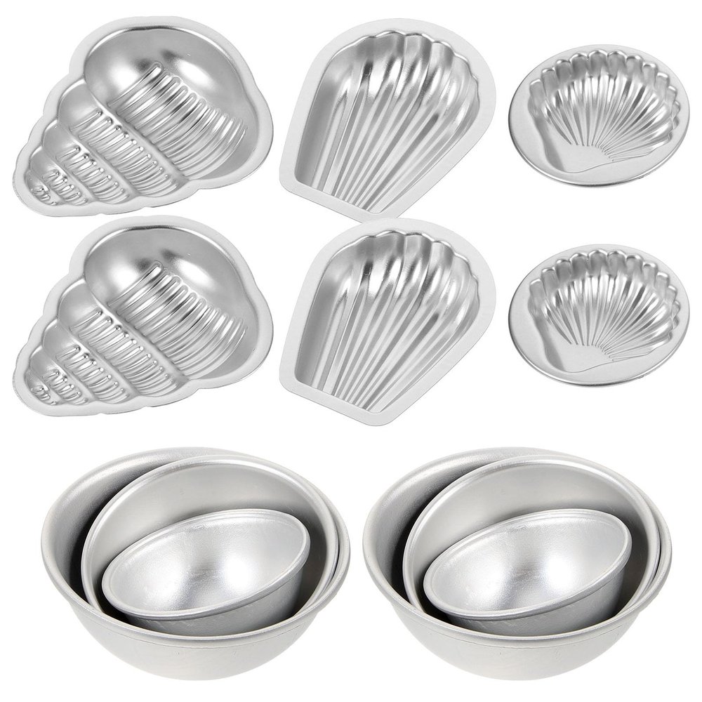 ADOCARN 12Pcs DIY Bath Salt Ball Mold Set Aluminum Alloy Hemisphere Soap Bath Bomb Mold for Handmade Crafting and Personal Use