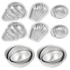 ADOCARN 12Pcs DIY Bath Salt Ball Mold Set Aluminum Alloy Hemisphere Soap Bath Bomb Mold for Handmade Crafting and Personal Use view 1