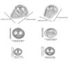 ADOCARN 12Pcs DIY Bath Salt Ball Mold Set Aluminum Alloy Hemisphere Soap Bath Bomb Mold for Handmade Crafting and Personal Use view 2
