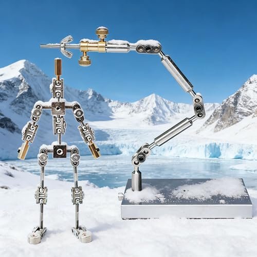 DIY Stop Motion Animation Armature Kit - 12cm-20cm Stainless Steel Skeleton for Character Design & Clay Animation, Perfect for Adults & Creators, 19cm Size