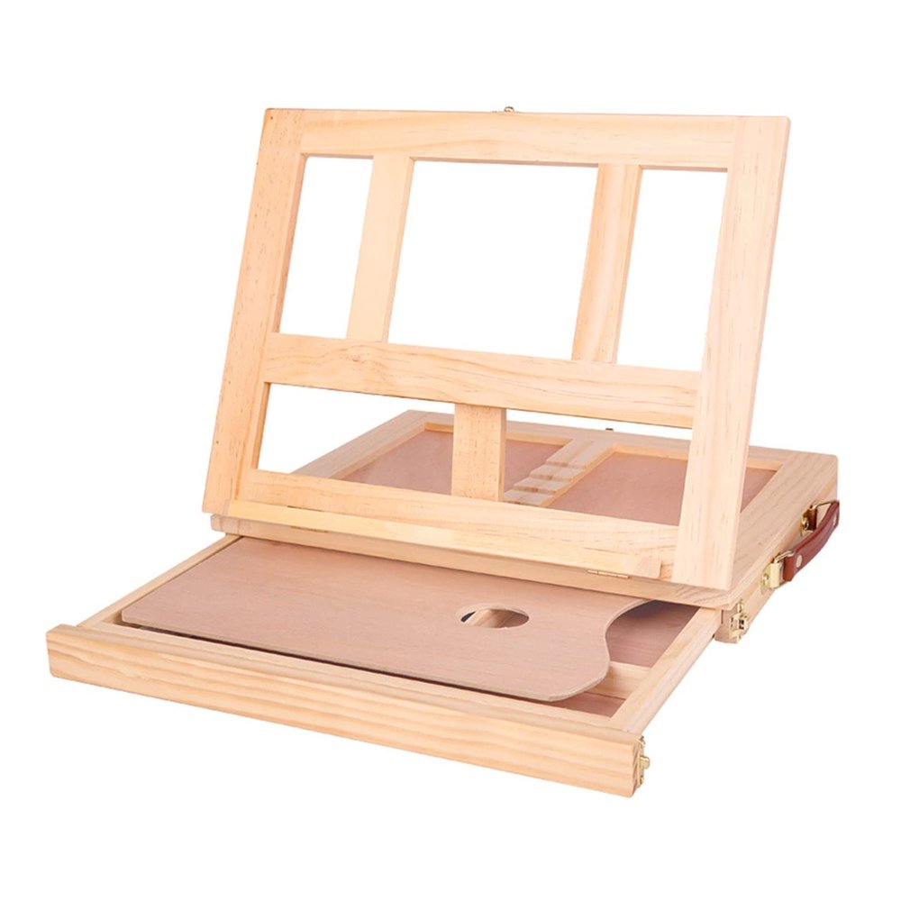 YHdtUO Tabletop Easel Easels 1Pc Desktop Easel with Drawer Wooden Easel Foldable Painting Stand Portable Display Holder Display Rack for