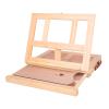 YHdtUO Tabletop Easel Easels 1Pc Desktop Easel with Drawer Wooden Easel Foldable Painting Stand Portable Display Holder Display Rack for view 1
