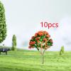 blloocod 10x Miniature Tree Models for Diorama Scenery, Artificial Landscape Trees for Train Sets, Hobby Building Accessories- 8.5cmx5.8cm view 3