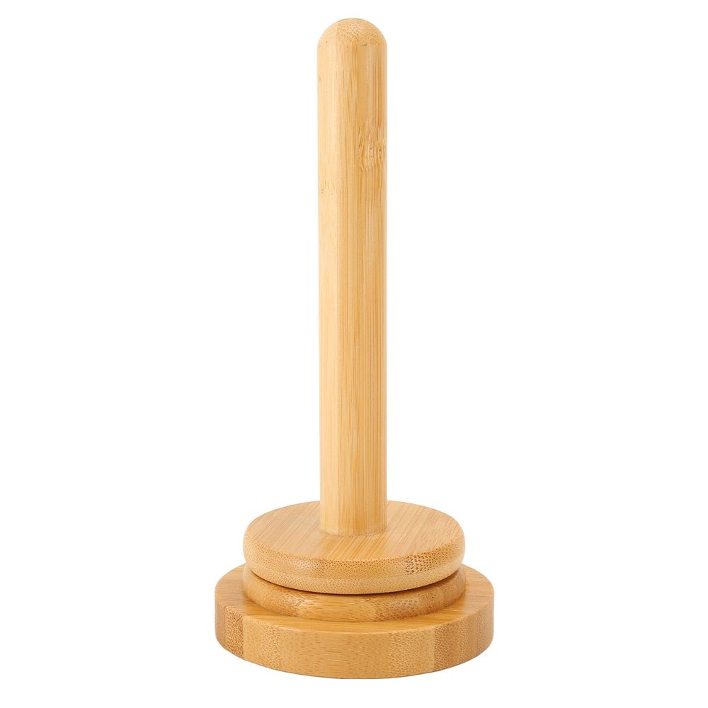 Wooden Yarn Spindle Holder, Sturdy Bamboo Yarn Ball Holder with Detachable Spindle, Smoothing Knitting Yarn Holder for Wool Cotton Poly Blends, Stable Base for Efficient Knitting W