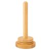 Wooden Yarn Spindle Holder, Sturdy Bamboo Yarn Ball Holder with Detachable Spindle, Smoothing Knitting Yarn Holder for Wool Cotton Poly Blends, Stable Base for Efficient Knitting W view 1