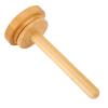 Wooden Yarn Spindle Holder, Sturdy Bamboo Yarn Ball Holder with Detachable Spindle, Smoothing Knitting Yarn Holder for Wool Cotton Poly Blends, Stable Base for Efficient Knitting W view 3
