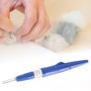 Felting Needle Tool with 3 Needle Wool Accessories, Comfortable Grip, Portable & Sturdy Felting Supplies for Wool Crafts Making- Blue view 3